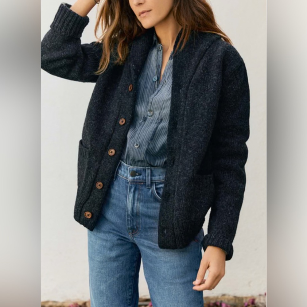 Imogene + Willie Green Beckett Cardigan SZ M